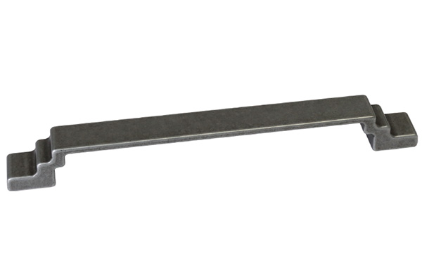 Ручка-скоба 160мм, отделка железо античное черное
