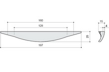 Ручка-скоба 160-128 мм,
отделка хром глянец