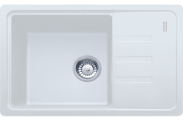 Мойка Malta BSG 611-62, оборачиваемая, выпуск 3,5'', стоп-вентиль в комплекте, цвет белый