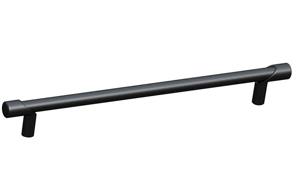 Ручка-скоба 192мм, отделка черный матовый