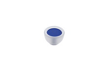 Ручка-кнопка,
отделка транспарент матовый + синий