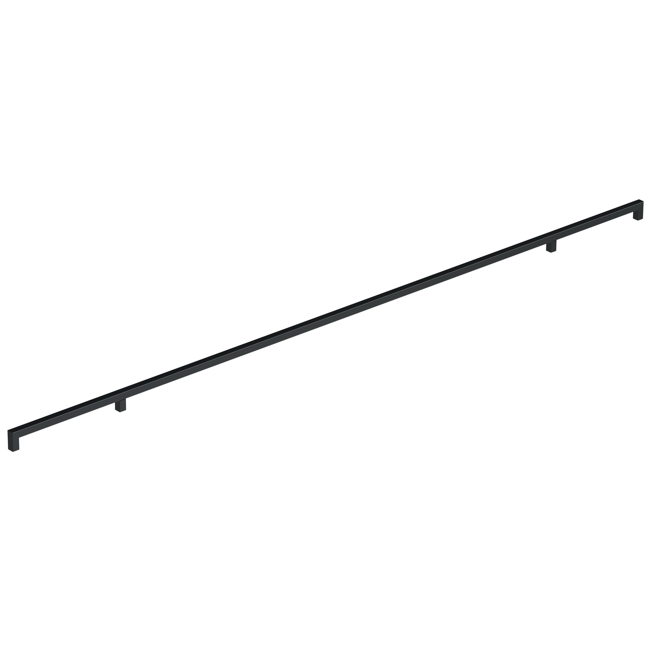 Ручка-скоба 1492мм, отделка черный бархат ( матовый )